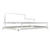 Iron Mouthwash Holder Iron and Acrylic Silver and White Effective Storage Toothbrush Holder for Toothbrush Toothpaste