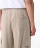 MUSINSA STANDARD One-Pleat Wide Cargo Sweatpants [Grayish Beige]