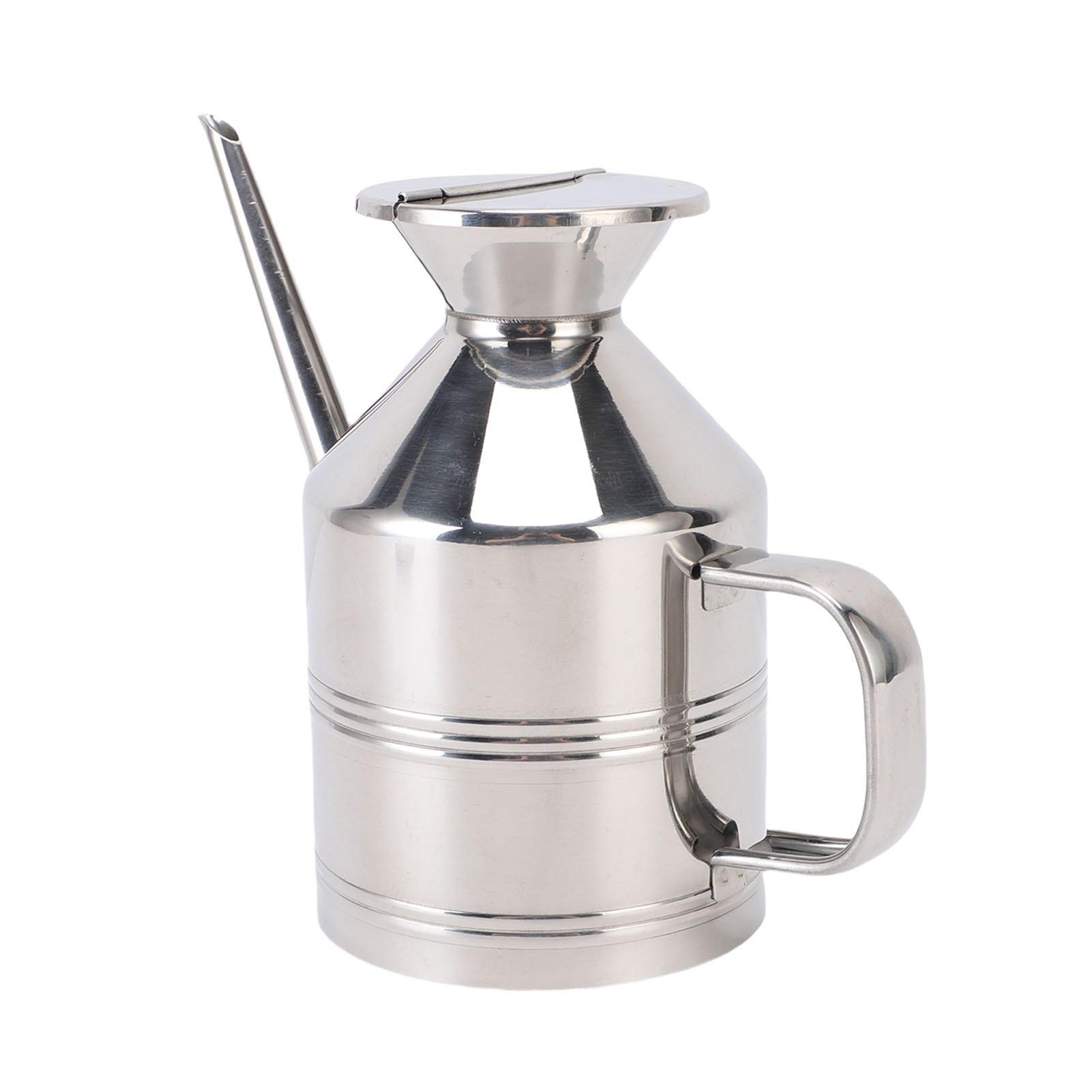 Konnwei Oil Dispenser Multifunctional 304 Stainless Steel Oil Bottle Container Kitchen Gadget For Soy Sauce Olive Oil Vinegar