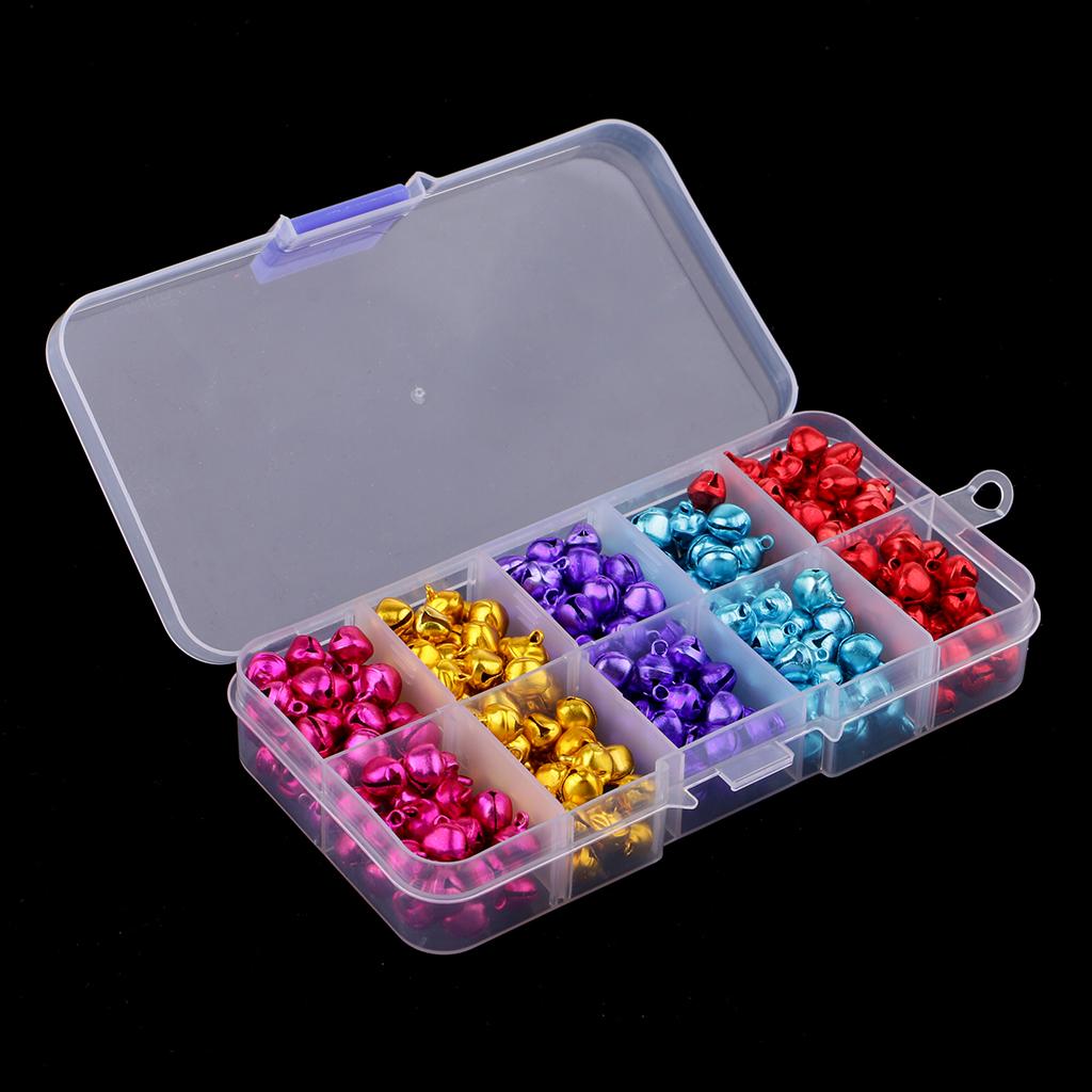300 Pack/Box Christmas Bells Ornament Craft for Home, Tree, Door, Hanging Pendant