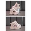 Kids Girls Winter Thickened Fleece Warm Velcro Sports Sneakers