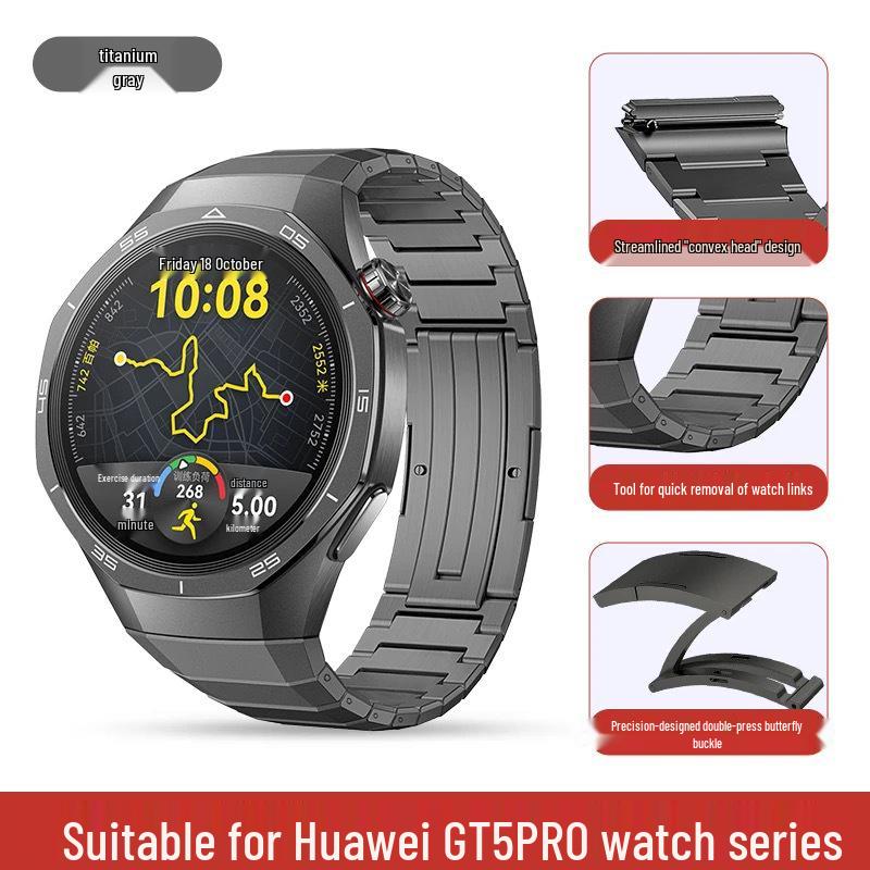 Huawei GT5 Pro One-Bead Titanium Quick-Release Scratch-Resistant Watch Band