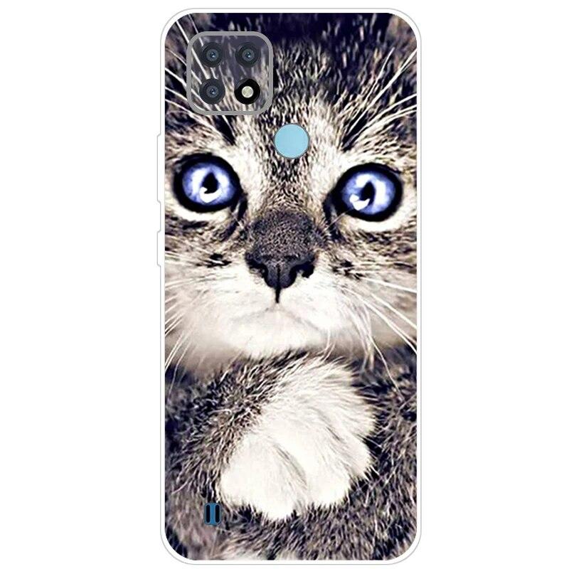 Realme C21 Hülle 6.5'' Klar Silikon Fudnas Weiche TPU Hülle Für Realmi C21 2021 Hülle C 21 Handyhüllen Rückseite RealmeC21 Bumper