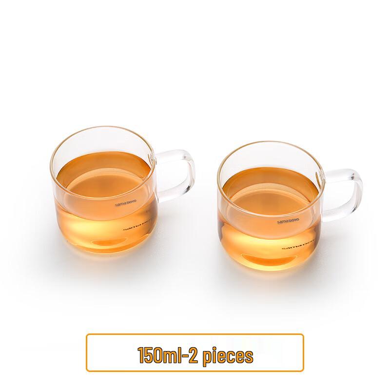 Heat-Resistant Glass Tea/Shot Cups (2-Pack)