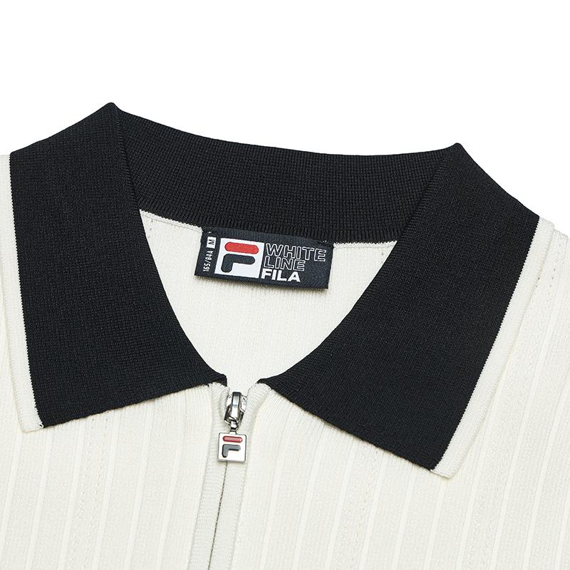 New FILA Knitwear Women's Steam White F11W513406F-IV