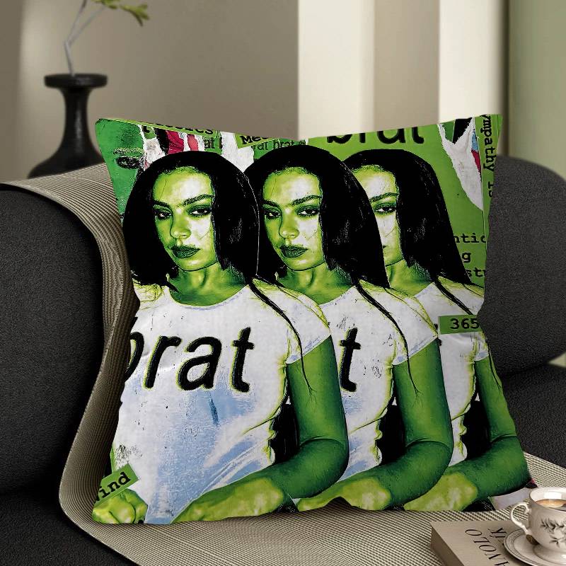 C-Charli Xcx Pillow Cushion Cover Pillowcase Living Room Sofa Home Decor Customized