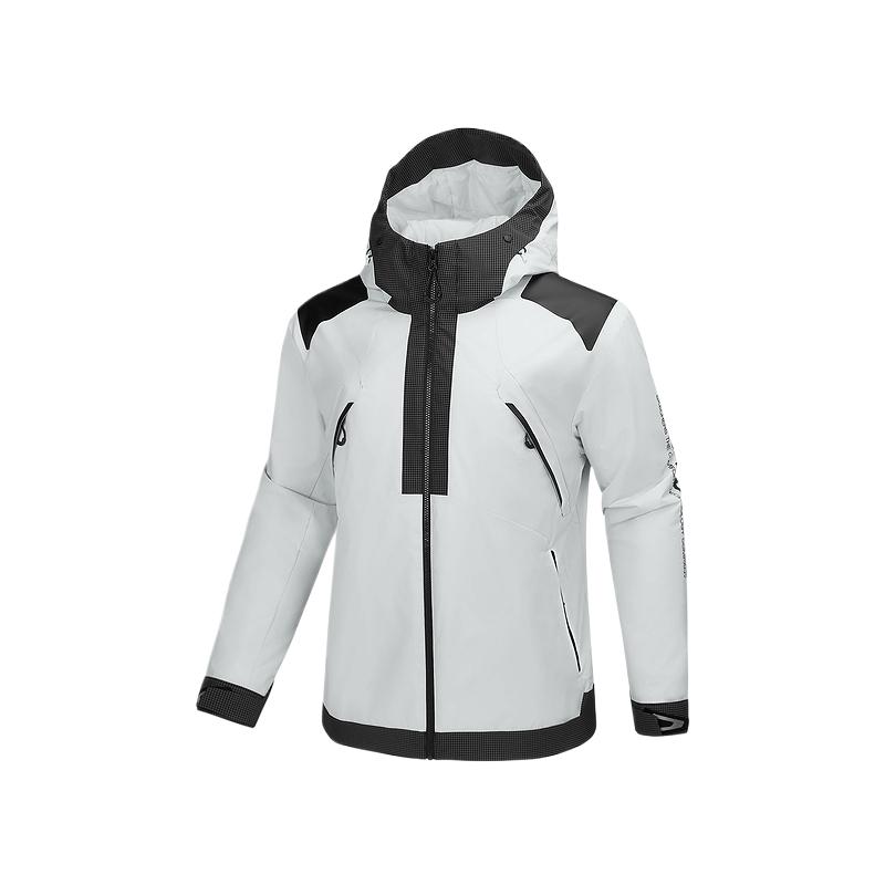 Skechers Windproof Waterproof Oil-Resistant Warm Outdoor Casual Commuter Loose Jacket Men Jackets Lime-Blue P125M004-053A