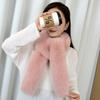Faux Fox Fur Scarf Autumn Winter Versatile Long Shawl Fluffy Women Warm Neck Protection Neck Wrap Fur Collar