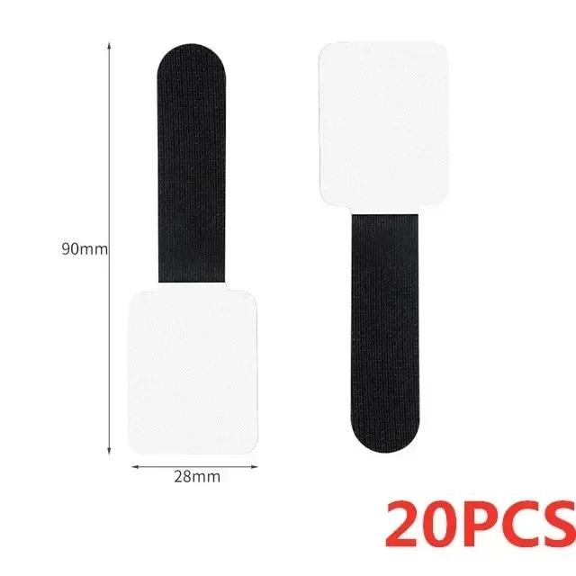 20/10/5PCS Reusable Cable Ties Fastening Wire Organizer Cord Rope Holder Self Adhesive Adjustable Cord Organizer Straps