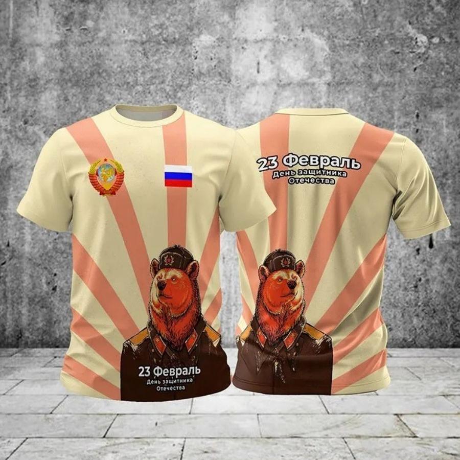 Men's 3D Printed T-Shirt Short Sleeve O-Neck Pullover Casual Top