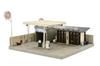 TOMYTEC Building Collection Kenkore 184 Closed Gas Station B Diorama Supplies