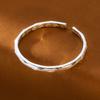 New Fashion Temperament Frosted Bamboo 925 Sterling Silver Fashion Simple Opening Bracelets  TYB608