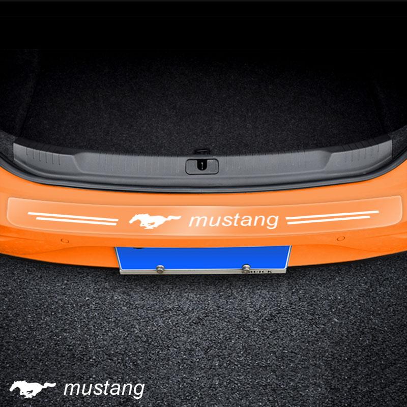 1Pcs Car Threshold Protector Transparent Decorative Badge 3D Sticker For Ford Mustang F10 Zapatillas Miniatura Gt Shelby 2005 2015 Mujer 2012 Kuga