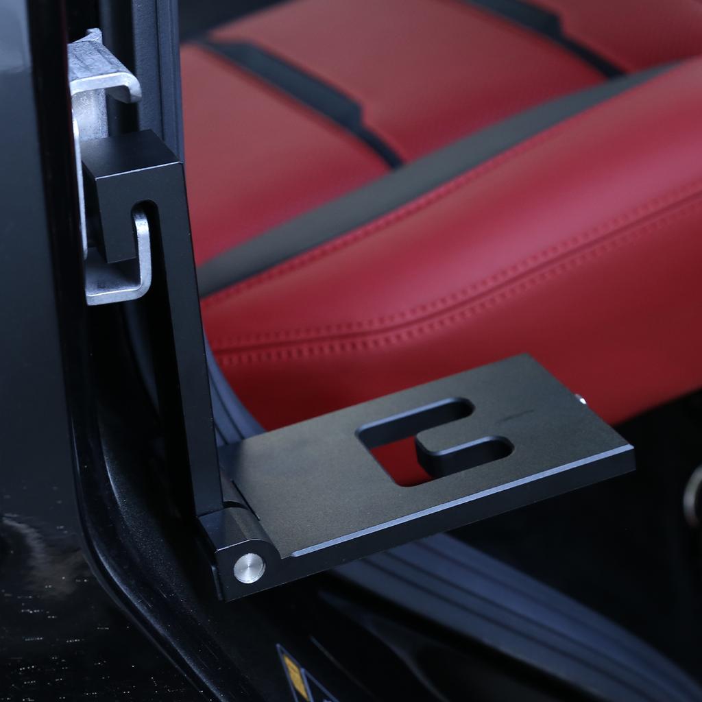 For Mercedes Benz G class W463 2004-22 Car Roof Rack Step Foldable Car Door Step Latch Hook Auxiliary Foot Pedal Car