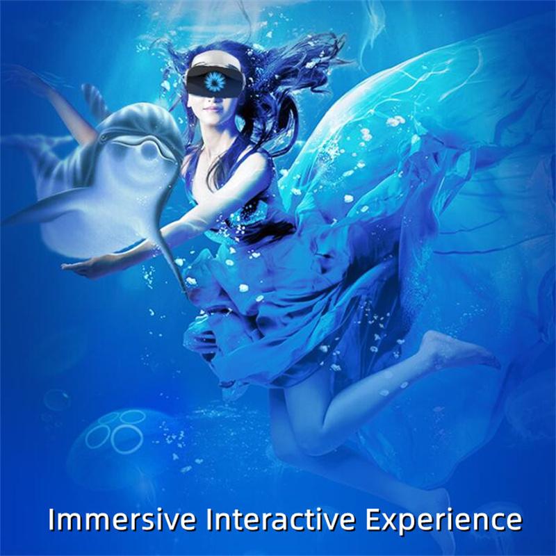 VR Virtual Reality Eye Lens Wearable 3D Glasses Helmet Headphone Version Heat Dissipation Support Game Controller
