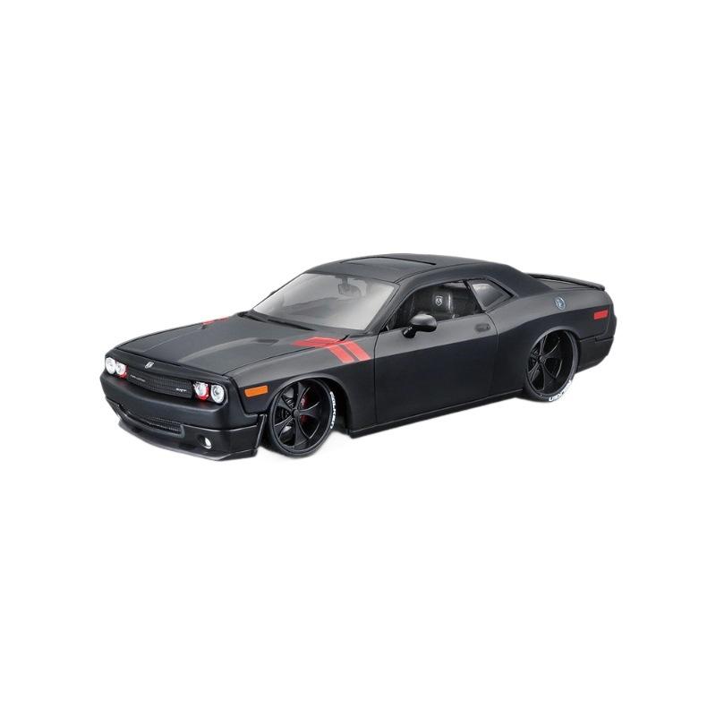 1/24 2008 Dodge Challenger Alloy Miniature Car Diecast Metal Scale Car Model Static Collection Childrens Toy Vehicle Gift