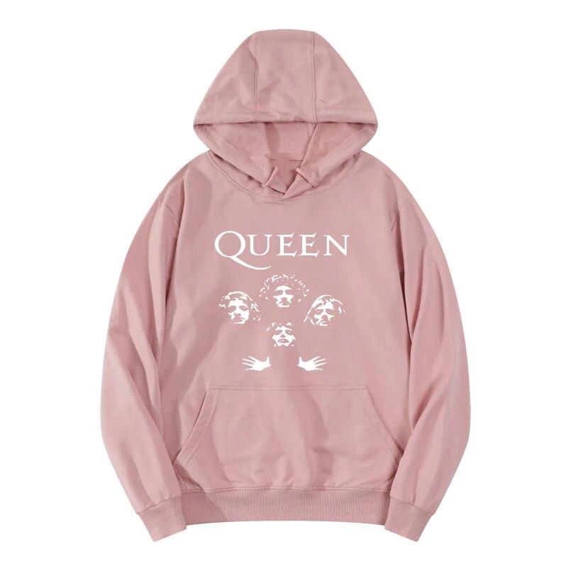 Music Legendary Rock Band Hoodies Queen Unisex Women Streetwear Hoodie Sweatshirts Harajuku Pullovers Unisex Tracksuits Clothing