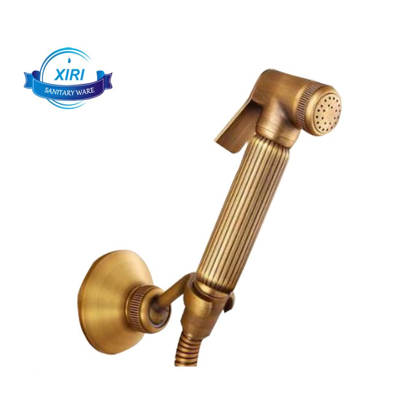Classic Antique Brass Bidet Set Hand Sprayer Portable Toilet Shower Bidet with Brass Bracket Holder Durable Hose (Antique Silver,Brass) античный серебряного