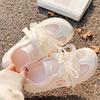 Shoes Women's 2025 Summer New Mesh Ballet Style Moral Training Shoes Flat Bottom with Skirt Cute Casual Women's Shoes