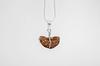 Naturlig 1 Mukhi Rudraksha (Kaju Dana) Anheng i 925 Sølv | Anheng for Moksha, Opplysning, Kronechakra og Shiva-energi | Labsertifisert