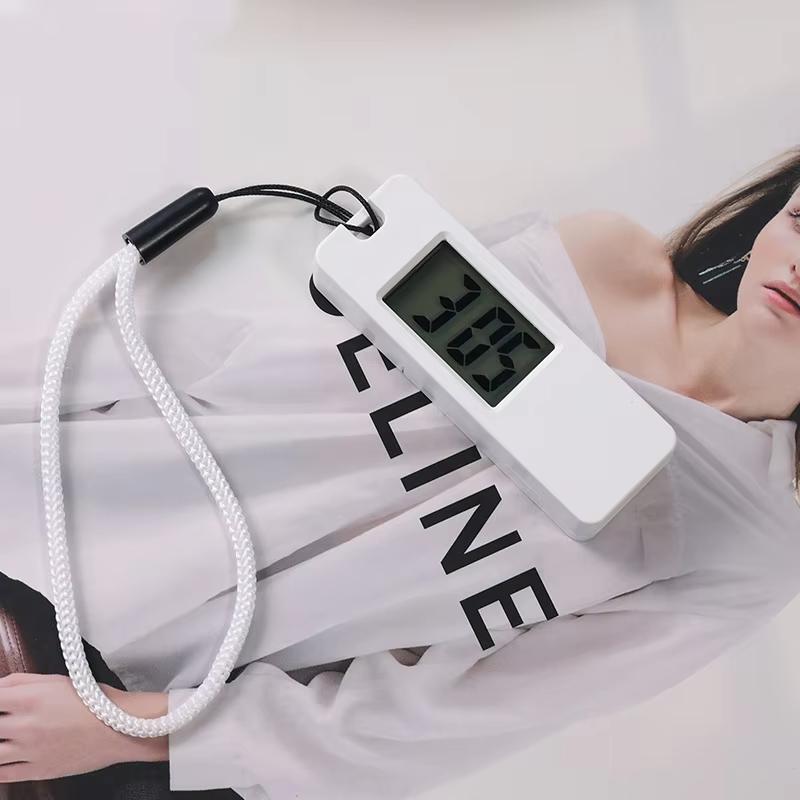 Luminous LED Keychain Pocket Watch Silent LCD Digital Display  Portable Mini Student Study Clock Keys Pendant Electronic Watch