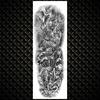 YURAN Realistic Full Flower Arm Temporary Tattoos For Men Women Rose Evil Eye Fake Tattoo Sticker Water Tranfer Body Art Tatoos