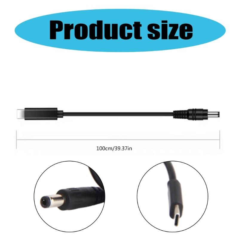USB C PD to DC5521 12V Adapter Cable Power Charging Cord for Outdoor Use and Travel,Easy Connecting Electronic Accessory
