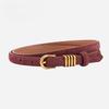 Women's Belt Genuine Leather Frosted Suede Retro High-end Decoration Women's Dress Accessories Belt