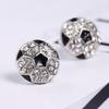 New Fashion Crystal Baseball Stud Earrings For Women Rhinestone Football Volleyball Basketball Softball Sports Earrings Jewelry