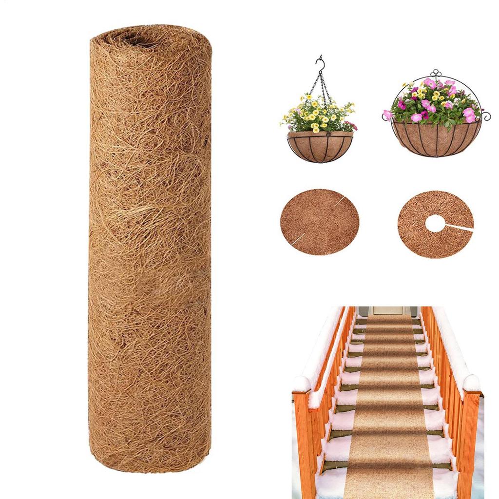 Coconut Coir Liner Coconut Plant Fiber Roll Pot Coconut Reptile Carpet Coconut Fiber Liners Natural Reptile Carpet Mat