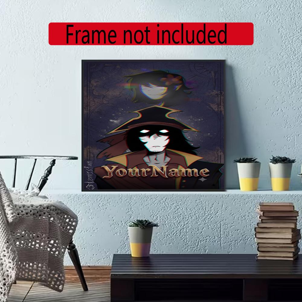 Incredibox Customize Your Name Diamond Painting Round Diamond Diy Frameless Holiday Artwork Suitable For Home Office Wall Decoration