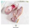 Girls' Elsa Princess Crystal High Heels - Spring/Autumn Fashion Shoes for Little Girls