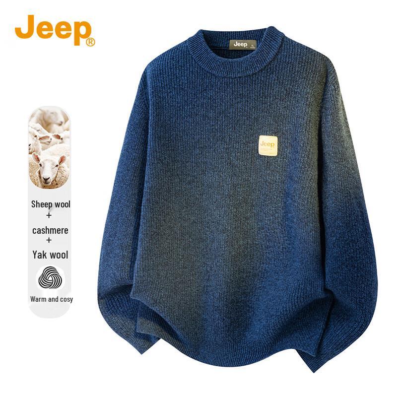 

JEEP Men s 100% Merino Wool Round Neck Sweater 2XL