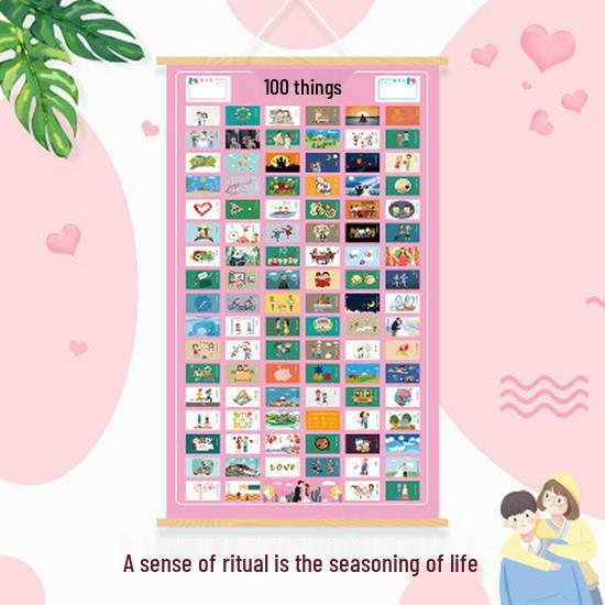 100 Must-Do Things for Couples: Love Calendar & Check-In Space