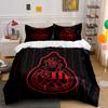 "Red and Black Sports Emblem" Bedding Duvet Cover Set Duvet Cover Pillowcases  (1 * Duvet Cover 2 * Pillowcases, without duvet insert)
