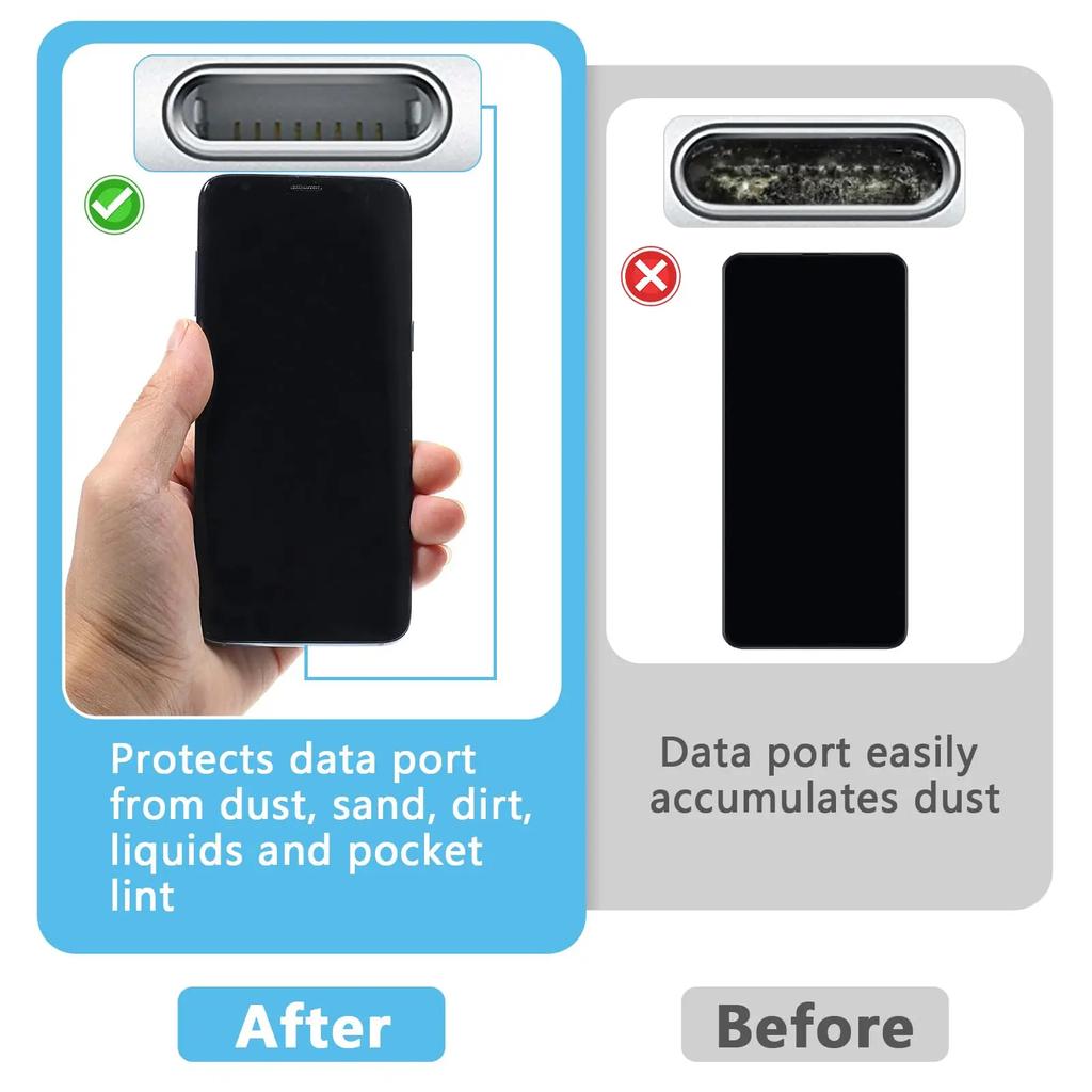 2D Plochý Akrylový Černá Kočka Záslepka proti Prachu do Telefonu Pro iPhone Univerzální Typ-C Ochrana Nabíjecího Portu Zátka Záslepka proti Prachu Přívěsek