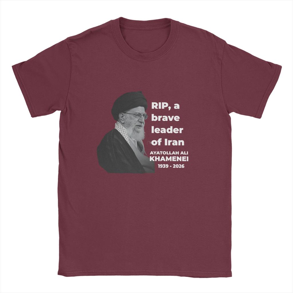 SSeyyed Ali KKhamenei T Shirts for Men Cotton Cool TShirts Round Neck Tee Shirt Short Sleeve Tops Printing