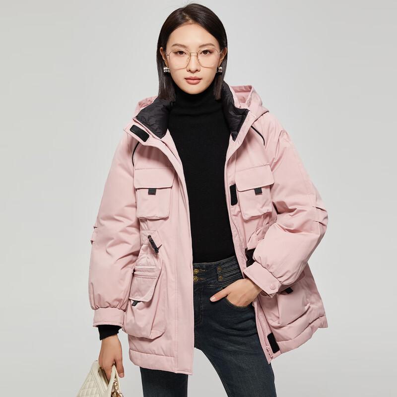 Tatu Women's Multi-Pocket Hooded Down Jacket