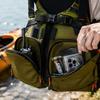 Adjustable Adult Life Jacket Vest for Kayaking Paddleboarding Water Sports Floatation Aid Vest with Multiple Pockets and Secure Buckle Straps
