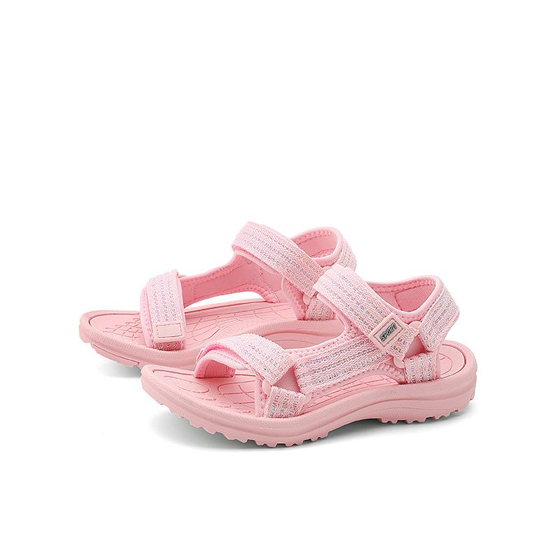 

New Summer Girls Sandals Fashion Breathable Soft Children Shoe Outdoor Non Slip Open Toe Beach Sandals Comfortable Kids Shoes 31