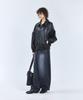 Standarderror 87-Stan058 Raglan Leather Blouson Jacket Black
