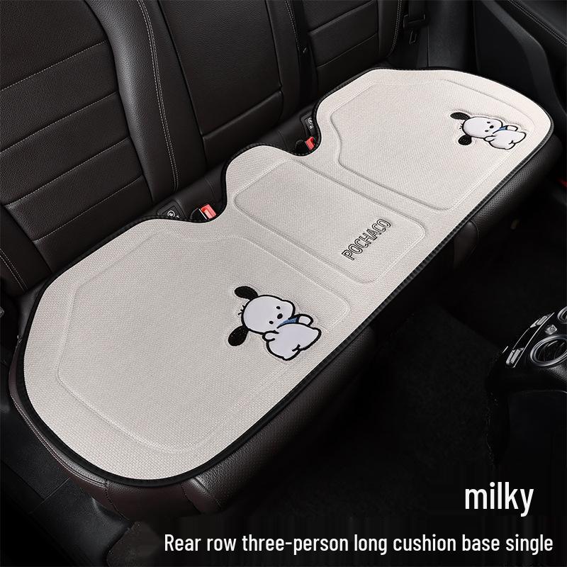 Pachacoo All-Season Cute Cartoon Cotton Linen Car Seat Cushion for Roewe RX5 D7 E6 D6 Ei5.