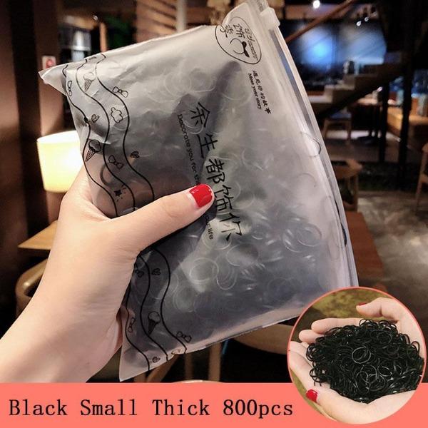 1000 teile/paket Mädchen Bunte Kleine Einweg Gummibänder Gummi Für Pferdeschwanz Halten Scrunchie Haarbänder Mode Haar Zubehör