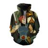 Sword Hero Anime Fleece Hoodie, Men's Thick Warm Autumn Winter Sweatshirt, Warrior Character Print Pullover for Anime Fan Meetups