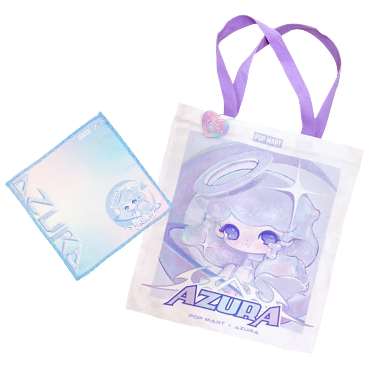 

POP MART AZURA Y2K tote bag and handkerchief set