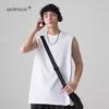 QOTRIOCK Men's Heavyweight Pure Cotton Sleeveless Sport Tank Top