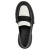 Leah Cow Leather Loafers 5.5cm Women's Black CZ382-QRS