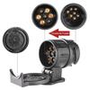 Langlebiger 13- auf 7-poliger Steckeradapter Anhängerstecker 12V Anhängerkupplung Abschleppen Wasserdichte Stecker Buchsenadapter Schützt Verbindungen