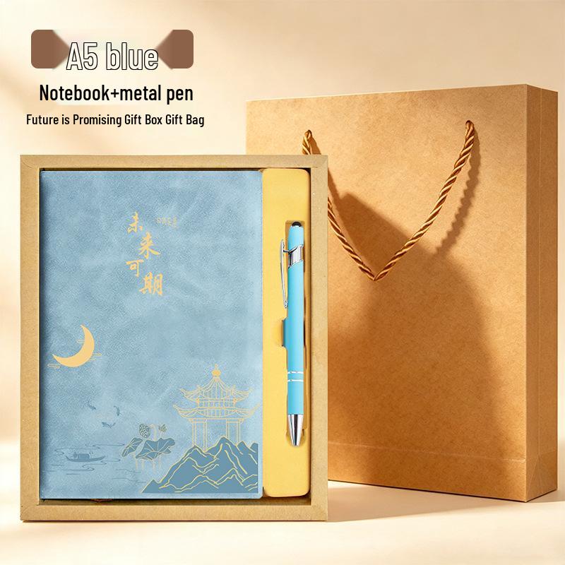 A5 Custom Thick Notebook: High-Value Student Prize & Enterprise Meeting Journal with Logo Printing.