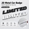 3D Metal Car Letters Logo LIMITED Rear Trunk Badge Sticker Emblem For JEEP Grand Cherokee Overland Compass Wrangler Accessories yt1